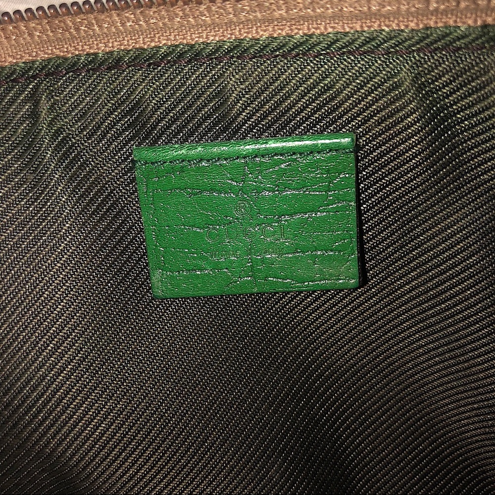 Authentic Gucci Brown Monogram Baguette Purse - Picture 7 of 8